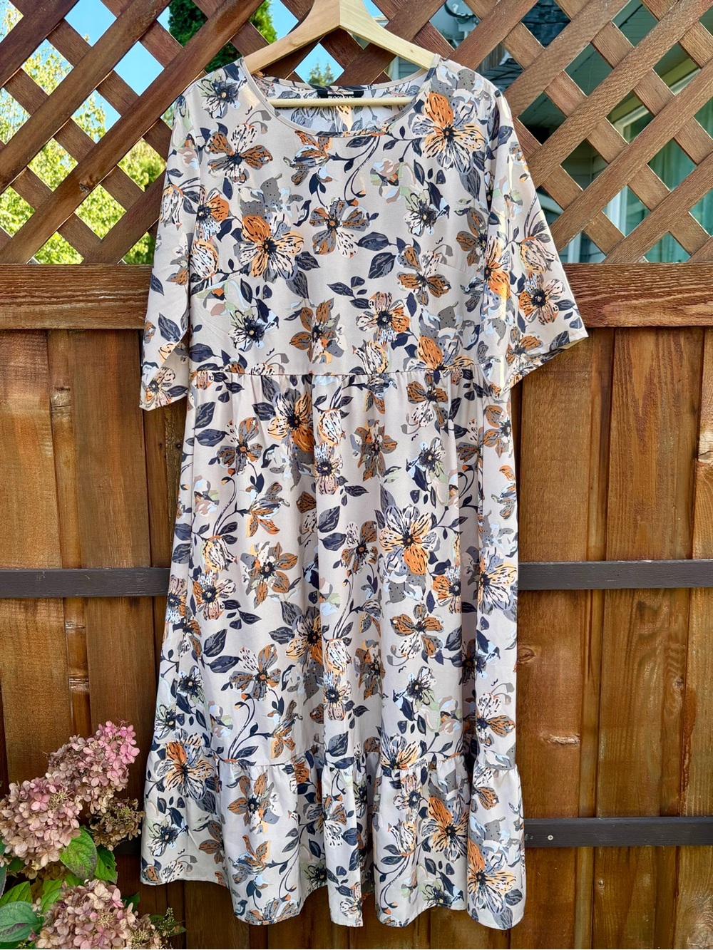 Bloomchic Tiered Midi Dress | Size 14-16